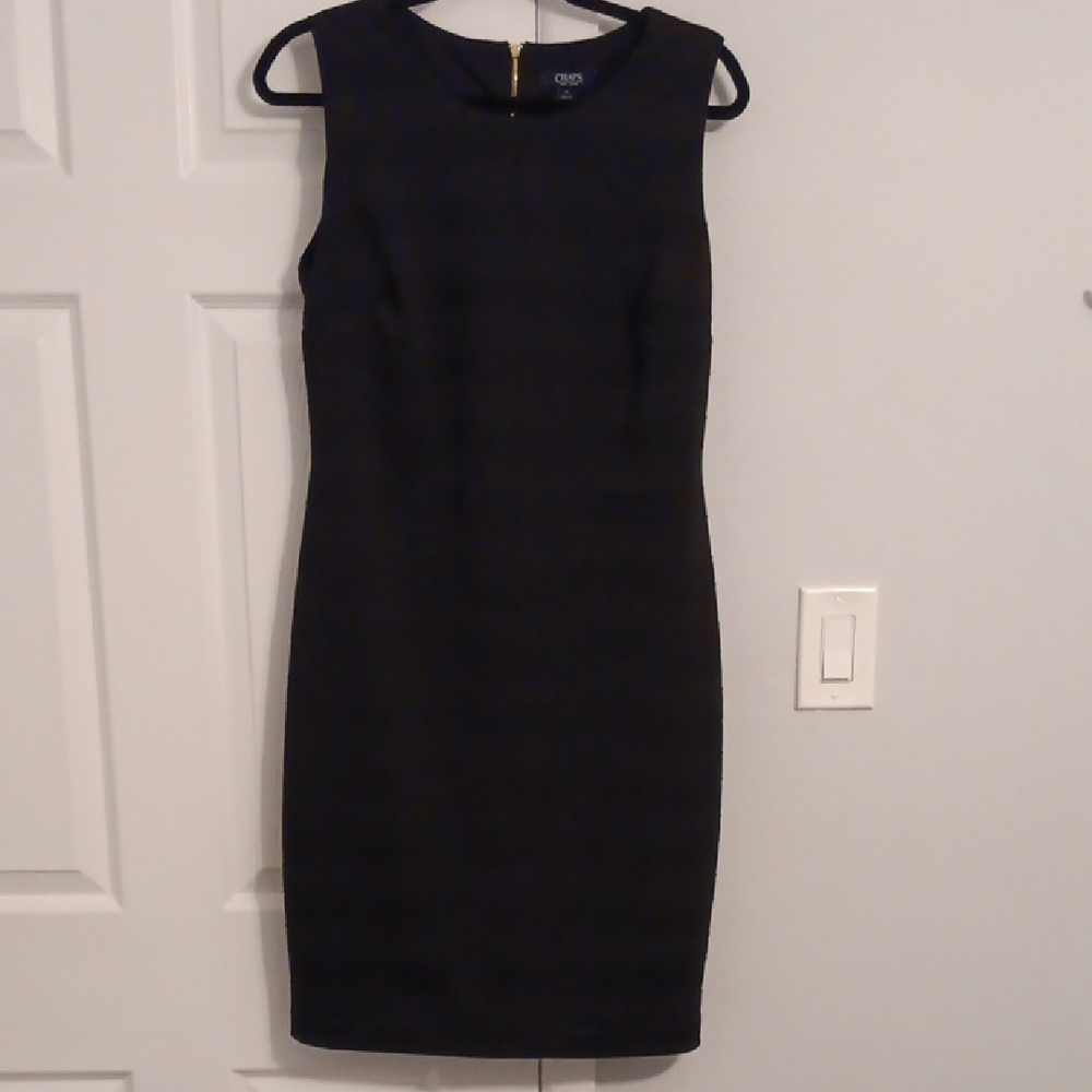 3/$15 Chaps Black Sleeveless Midi Dress